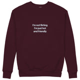 I'm Not Flirting Sweatshirt — Bordo — Görsel 1