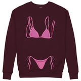 Pink Bikini Sweatshirt — Bordo — Görsel 1