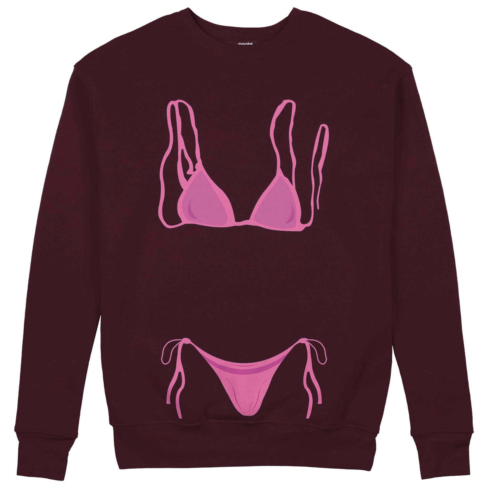 Pink Bikini Sweatshirt — Bordo — Görsel 1