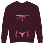 Pink Bikini Sweatshirt — Bordo — Görsel 2