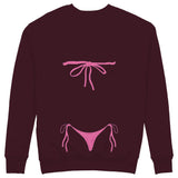 Pink Bikini Sweatshirt — Bordo — Görsel 2