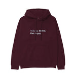 Wake Up Barbie Hoodie — Bordo — Görsel 1