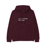 Wake Up Barbie Hoodie — Bordo — Görsel 1
