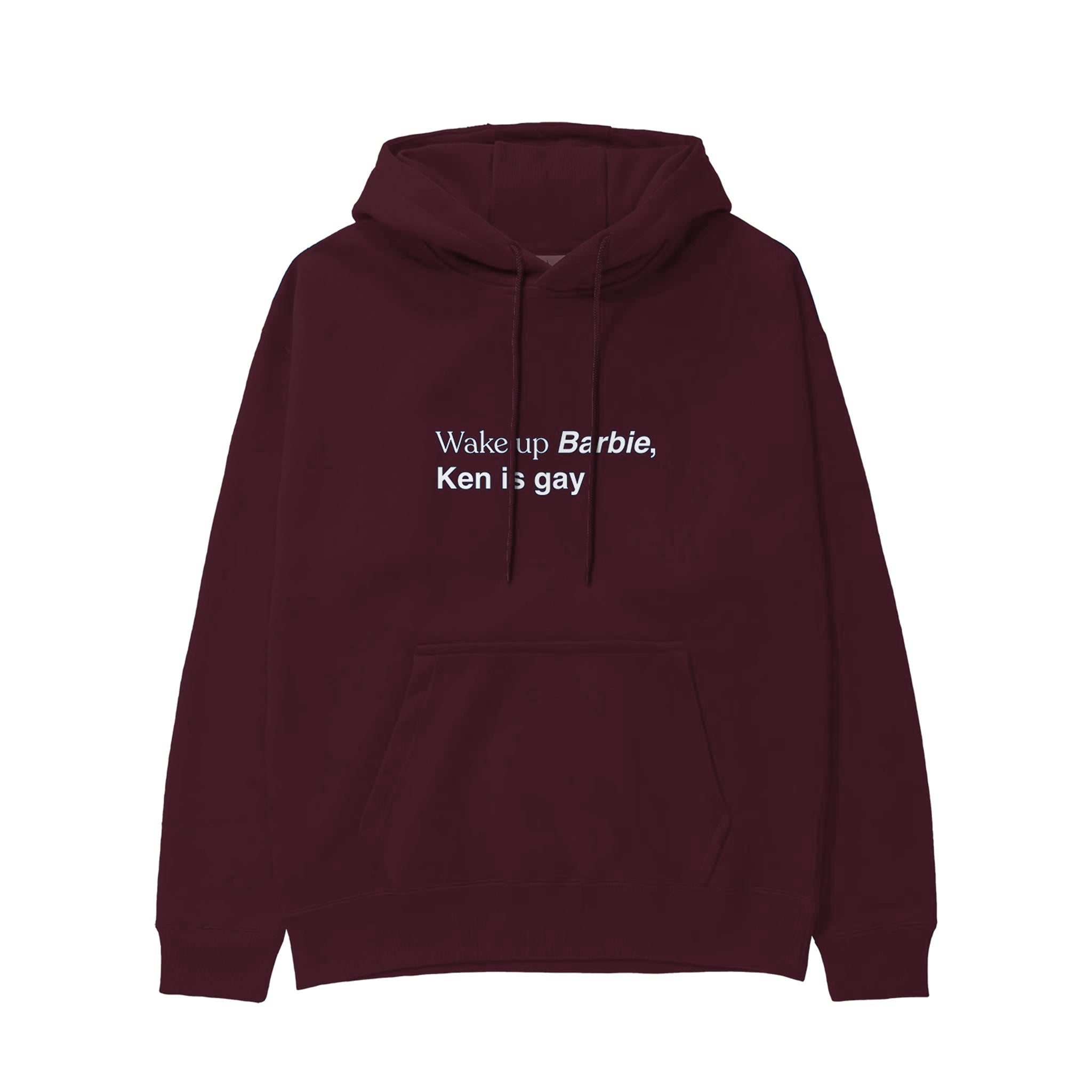 Wake Up Barbie Hoodie — Bordo — Görsel 1