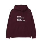 Hotter & Better Hoodie — Bordo — Görsel 1