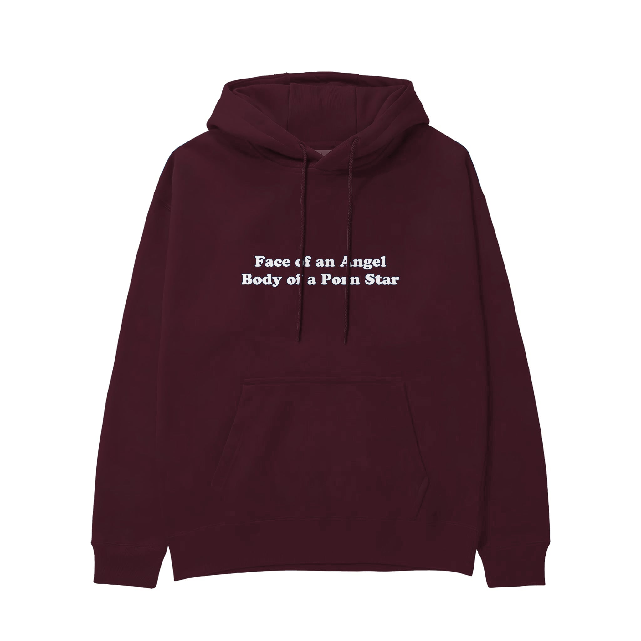Face & Body Hoodie — Bordo — Görsel 1