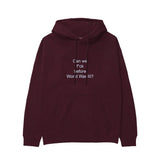Before World War 3 Hoodie — Bordo — Görsel 1