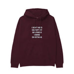 Girlfriend Knows Everything Hoodie — Bordo — Görsel 1