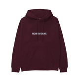 Rich Bitch Energy Hoodie — Bordo — Görsel 1