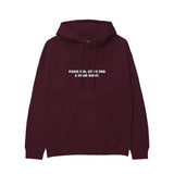 Please God Let Me Find A Sugar Daddy Hoodie — Bordo — Görsel 1