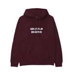 Adult Film Director Hoodie — Bordo — Görsel 1