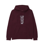 Tell Your Parents Hoodie — Bordo — Görsel 1