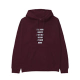 Tell Your Parents Hoodie — Bordo — Görsel 1