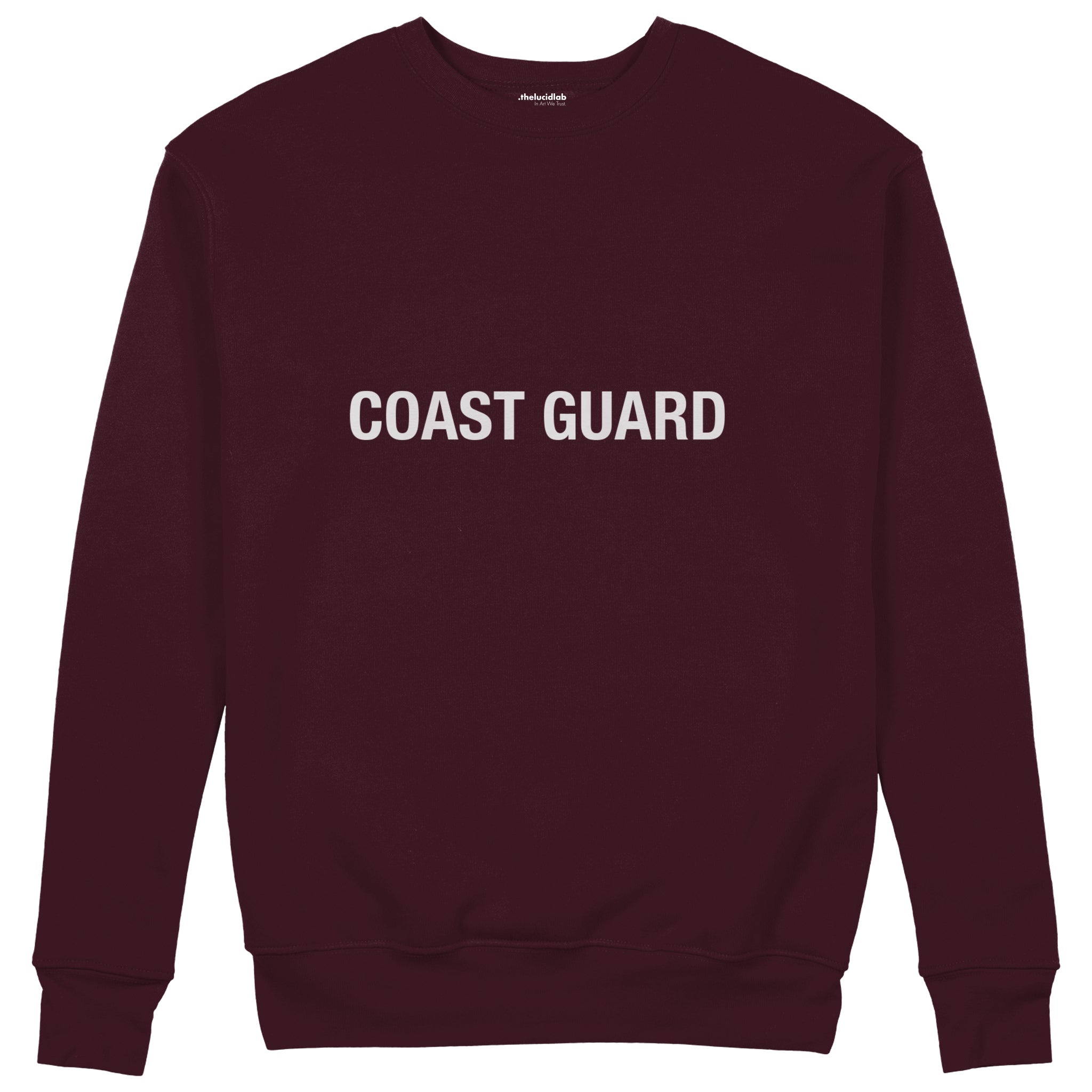 Coast Guard Sweatshirt — Bordo — Ön