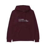 Life Is Like 69 Hoodie — Bordo — Görsel 1
