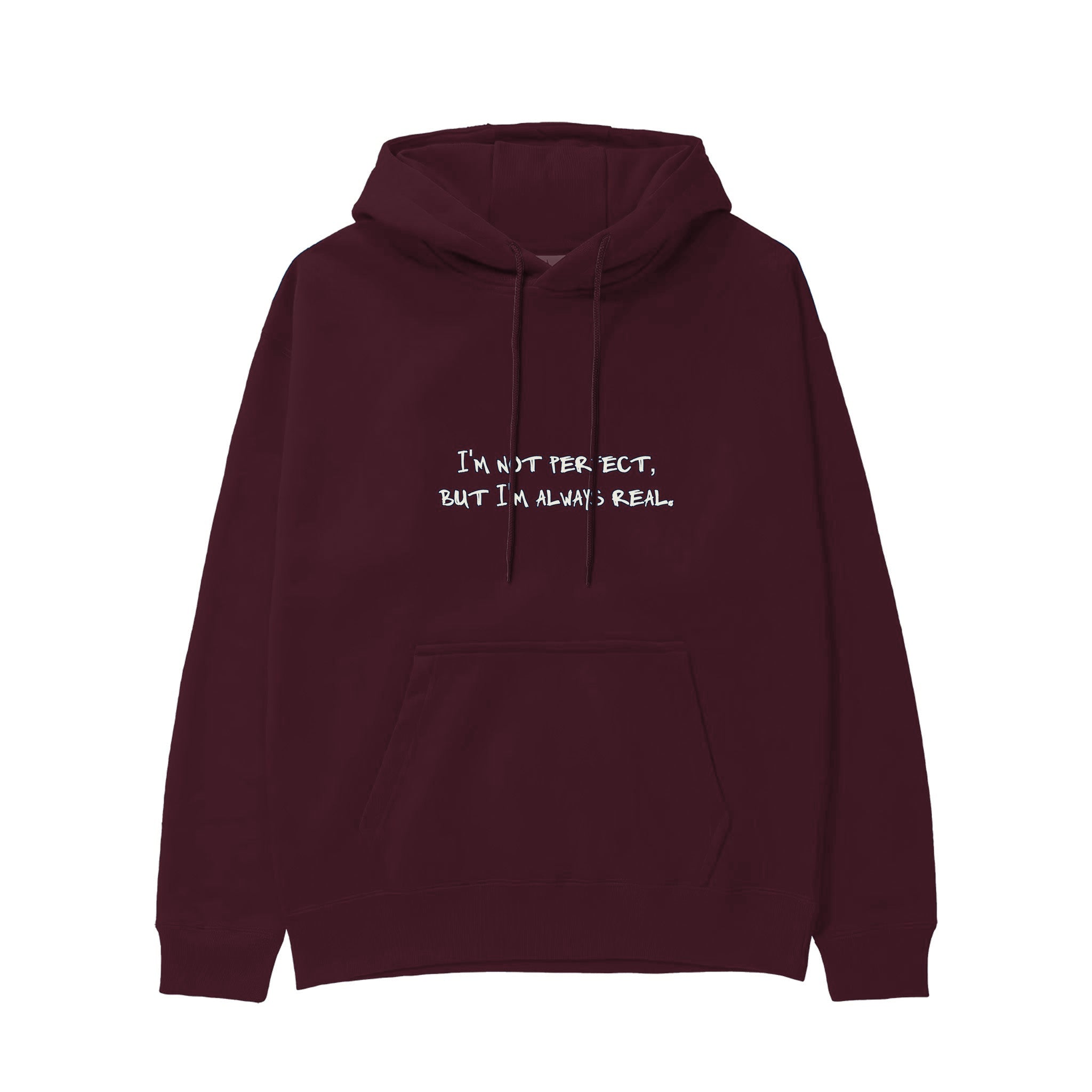 Always Real Hoodie — Bordo — Görsel 1
