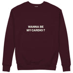 Wanna Be My Cardio Sweatshirt — Bordo — Ön