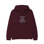 Everything I Love Hoodie — Bordo — Görsel 1