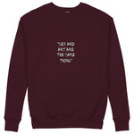 Sex And Art Sweatshirt — Bordo — Görsel 1
