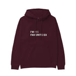His Favorite Ex Hoodie — Bordo — Görsel 1
