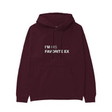 His Favorite Ex Hoodie — Bordo — Görsel 1