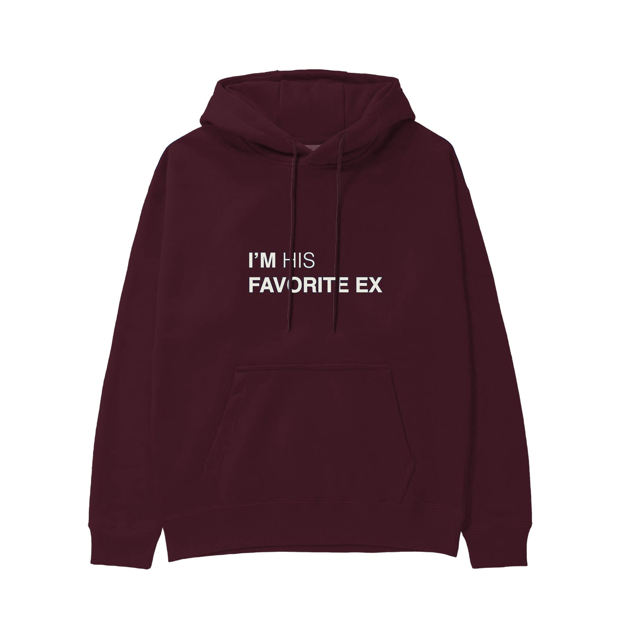 His Favorite Ex Hoodie — Bordo — Görsel 1