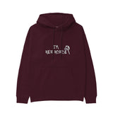 Her Horse Hoodie — Bordo — Görsel 1