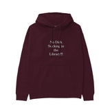 The Library Hoodie — Bordo — Görsel 1