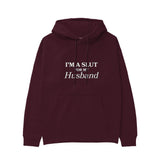 For My Husband Hoodie — Bordo — Görsel 1