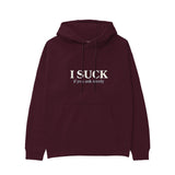 If You Ask Nicely Hoodie — Bordo — Görsel 1