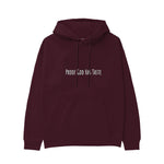 Proof God Has Taste Hoodie — Bordo — Görsel 1