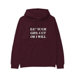 Eat Your Girl Hoodie — Bordo — Görsel 1