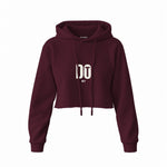 DO IT Crop Hoodie — Bordo — Ön