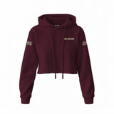 Sons Of Anarchy: Girl of Mayhem Crop Hoodie — Bordo — Görsel 1