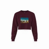 Breaking Bad Crop Sweatshirt — Bordo — Ön