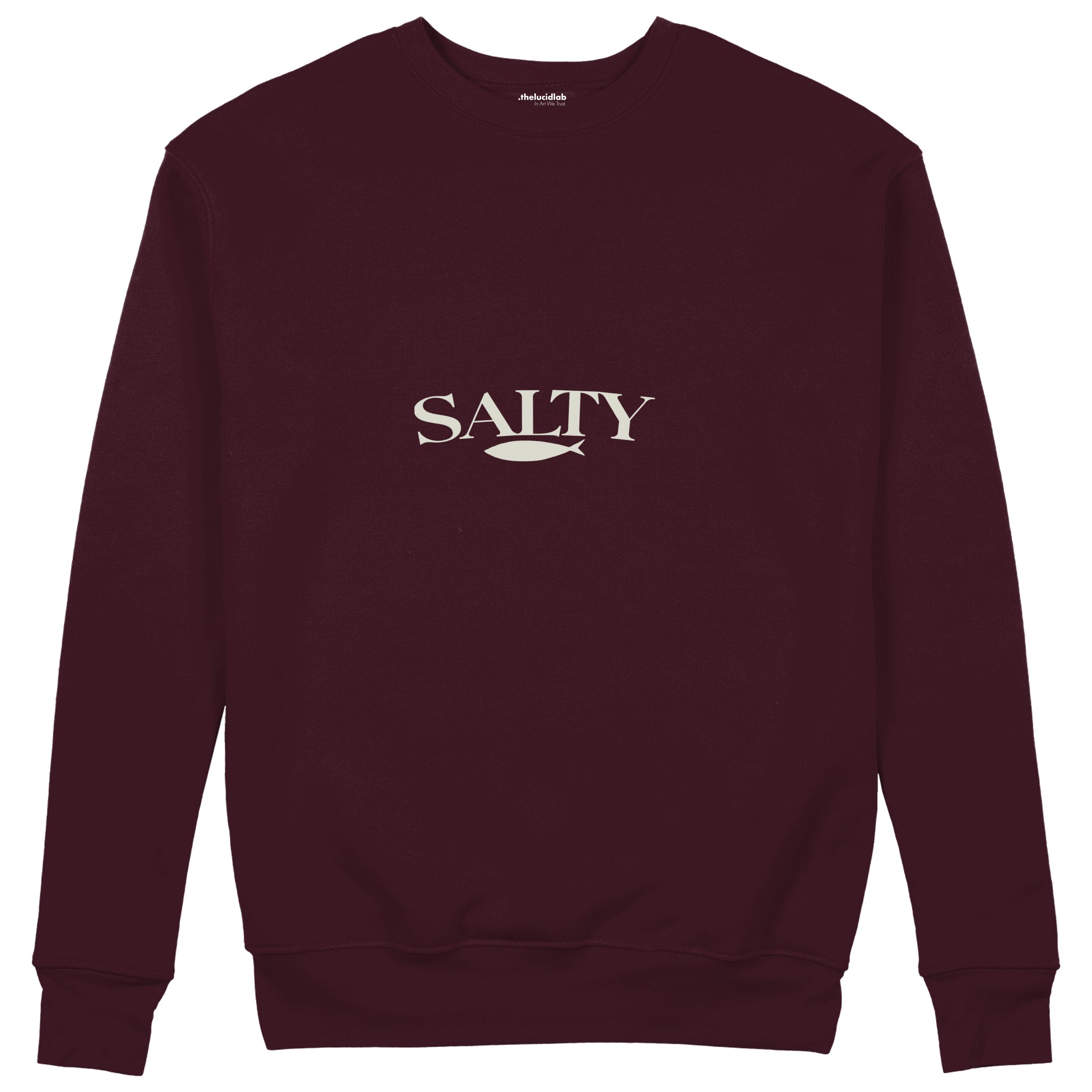 Salty Sweatshirt — Bordo — Ön