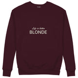 Life is better Blonde Sweatshirt — Bordo — Ön
