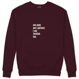 I Am Turkish Too Sweatshirt — Bordo — Ön