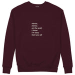 Mirror, Mirror Sweatshirt — Bordo — Ön