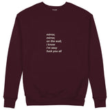 Mirror, Mirror Sweatshirt — Bordo — Ön