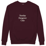 Sunday Hangover Club Sweatshirt — Bordo — Ön