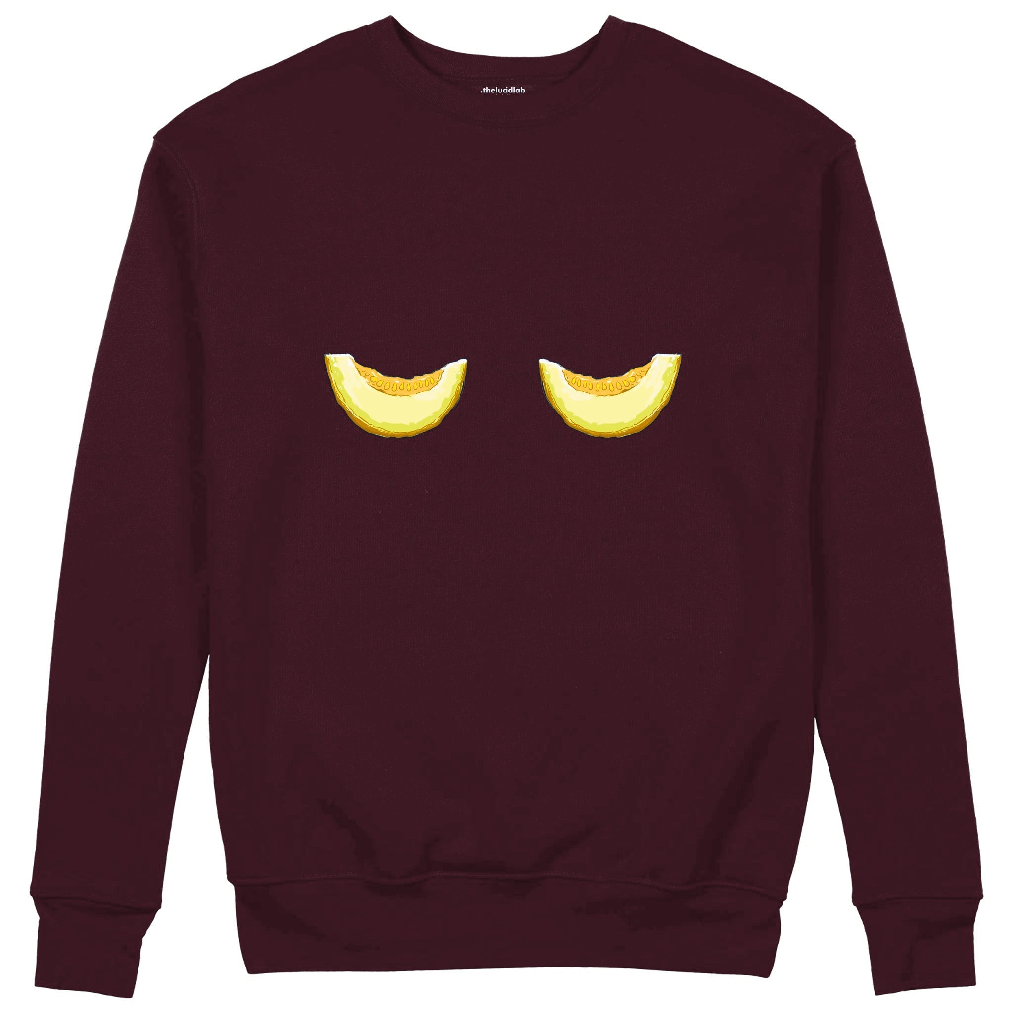 Nice Melons Sweatshirt — Bordo — Görsel 1
