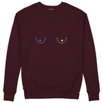 Boobs & Hearts Sweatshirt — Bordo — Görsel 1