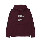 I Am Turkish Too Hoodie — Bordo — Görsel 1