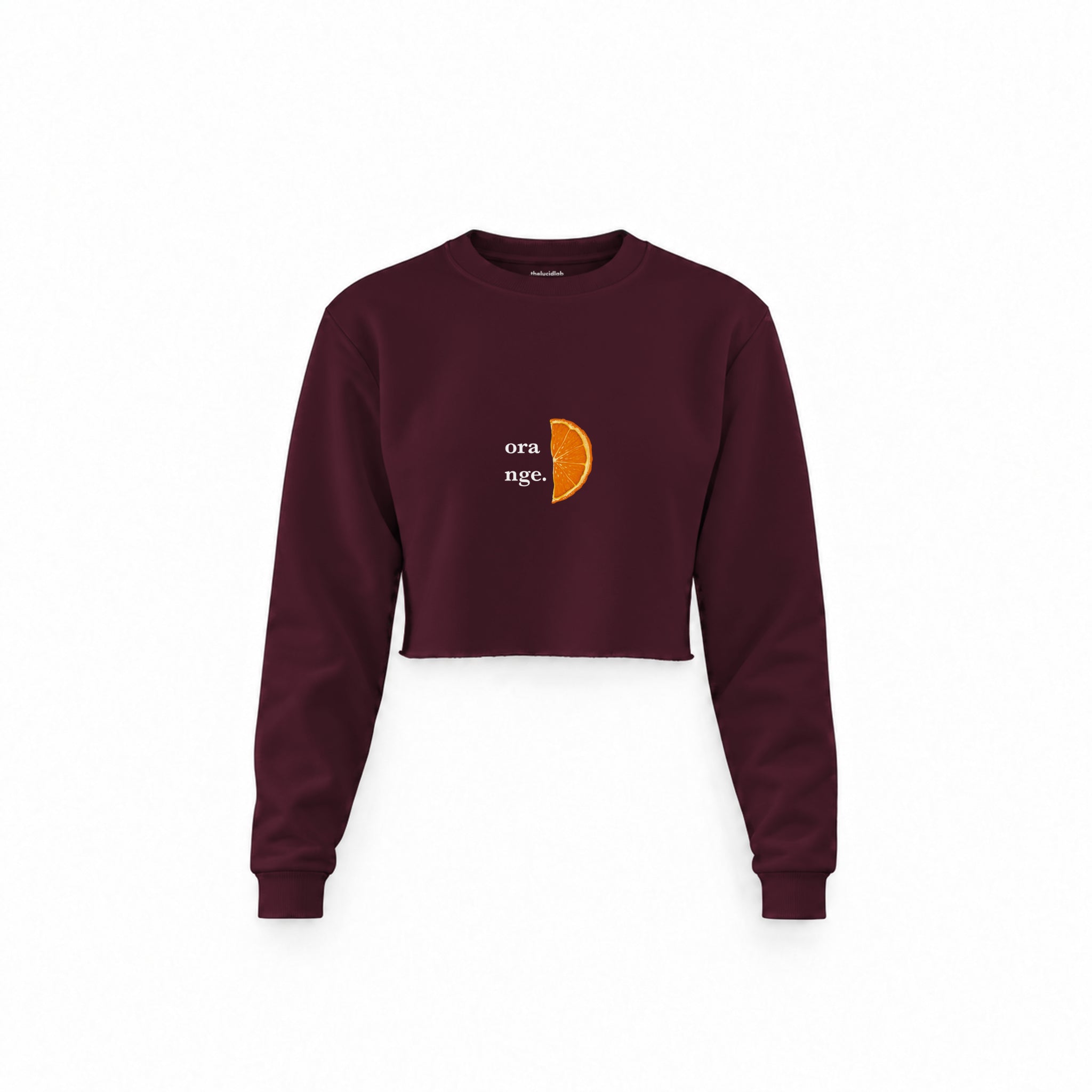 Orange Crop Sweatshirt — Bordo — Ön