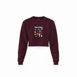 Onlyfans Crop Sweatshirt — Bordo — Ön