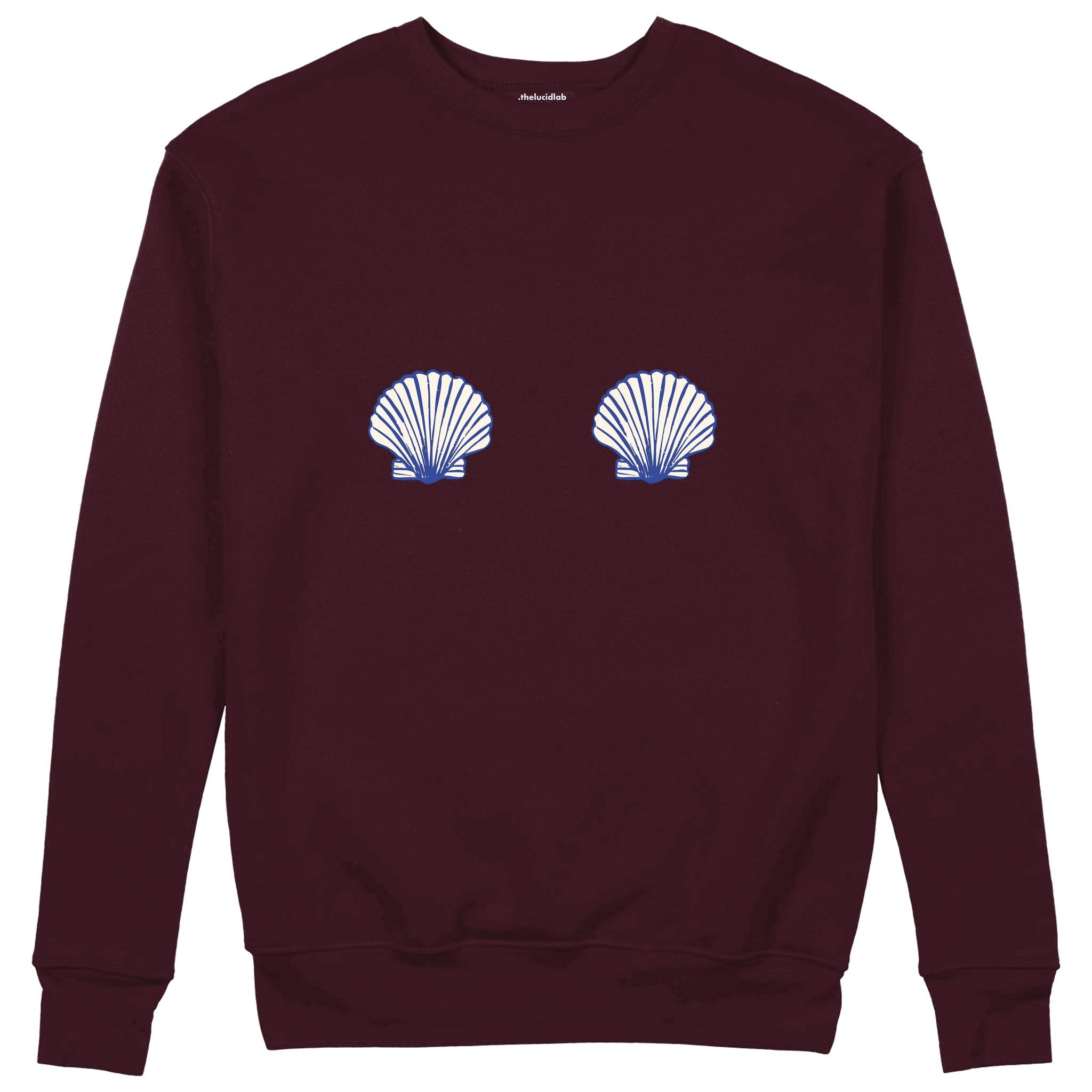 Nice Shells Sweatshirt — Bordo — Görsel 1