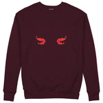 Nice Shrimps Sweatshirt — Bordo — Görsel 1
