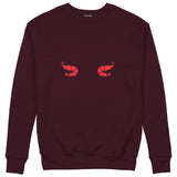 Nice Shrimps Sweatshirt — Bordo — Görsel 1