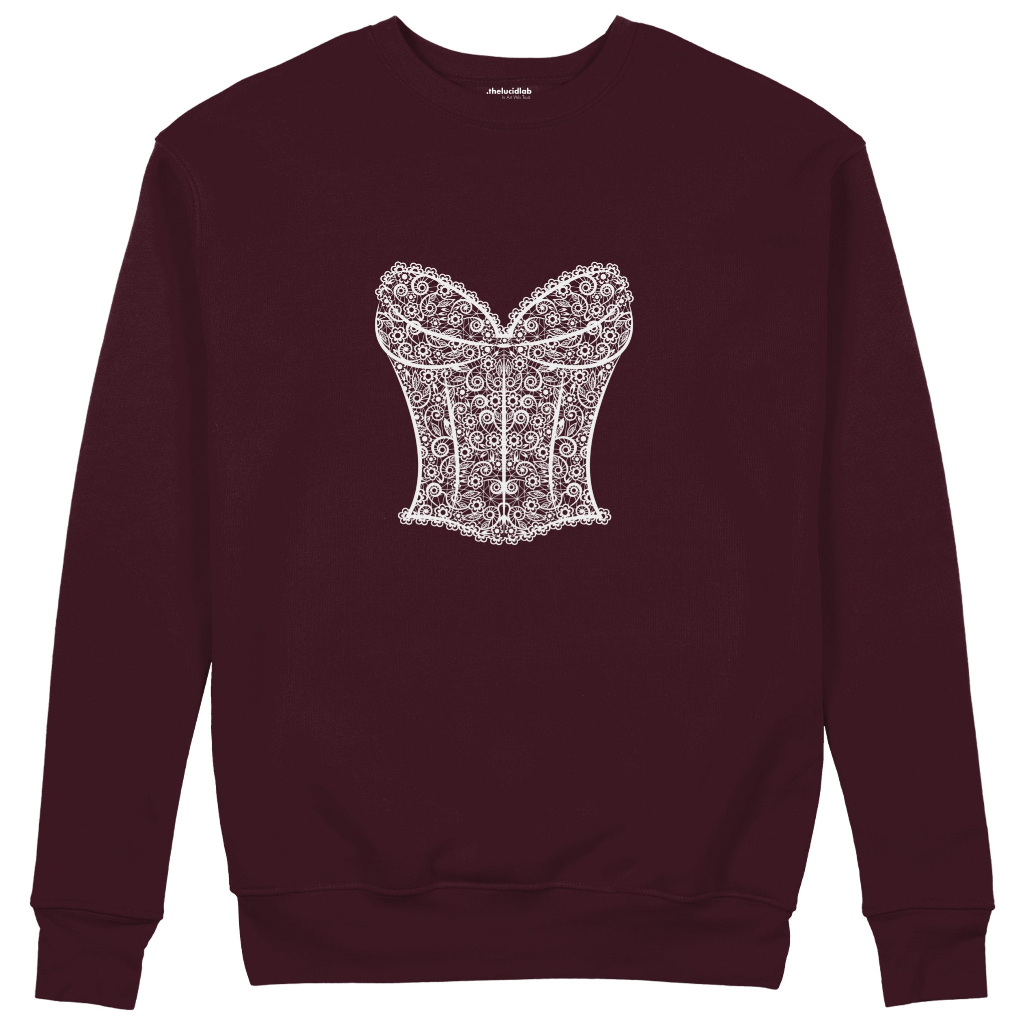 After Midnight Sweatshirt — Bordo — Ön